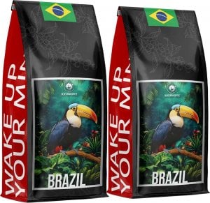 Kawa ziarnista Blue Orca Coffee Kawa ZIARNISTA BRAZYLIA 2kg - ŚWIEŻO PALONA 100% ARABICA - BLUE ORCA COFFEE 1