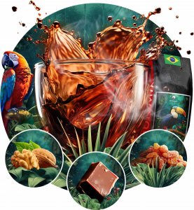 Kawa ziarnista Blue Orca Coffee Kawa ZIARNISTA BRAZYLIA 2kg - ŚWIEŻO PALONA 100% ARABICA - BLUE ORCA COFFEE 4