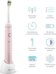 Szczoteczka TrueLife SonicBrush Compact Różowa 3