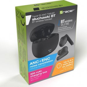 Słuchawki Tracer S1 ANC TWS BT czarne 9