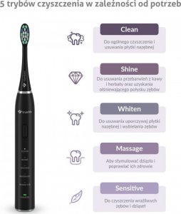 Szczoteczka TrueLife SonicBrush Clean30 Czarna 2