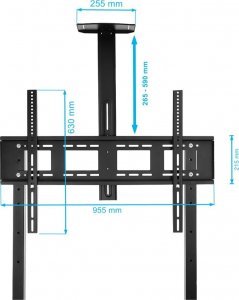 VETOUSON STOJAK do monitora interaktywnego Stojak TV do telewizora 43-86 cali KART-1800A mobilny 16