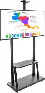 VETOUSON STOJAK do monitora interaktywnego Stojak TV do telewizora 43-86 cali KART-1800A mobilny 19