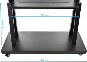 VETOUSON STOJAK do monitora interaktywnego Stojak TV do telewizora 43-86 cali KART-1800A mobilny 8