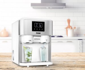 Kostkarka do lodu Yoer KOSTKARKA do lodu 3w1 KRUSZARKA 18kg/24h DYSTRYBUTOR WODY Stal INOX - YOER Ice Breaker IMW03W 12