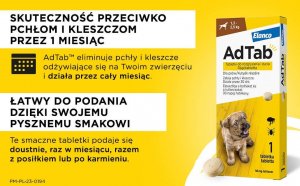 Elanco ELANCO AdTab 450mg tabletka na pchły i kleszcze dla psów >11 - 22 kg 3
