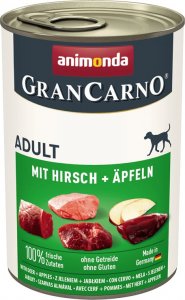 Animonda ANIMONDA GranCarno Adult Dog smak: Jeleń i jabłko 400g 1