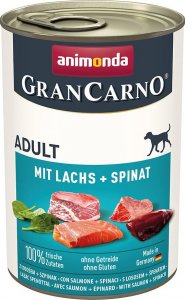 Animonda ANIMONDA GranCarno Adult Dog smak: Łosoś + szpinak 400g 1