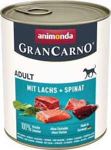 Animonda ANIMONDA GranCarno Adult Dog smak: Łosoś + szpinak 800g 1