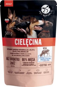 Pet Republic PetRepublic karma dla psa z drobno siekaną cielęciną w sosie 500g 1