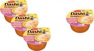 Inaba Foods Inaba DASHI uzupełniająca karma dla kota- kurczak i łosoś 3x70g + 1 szt GRATIS! 1