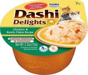 Inaba Foods Inaba DASHI uzupełniająca karma dla kota- bulion o smaku przegrzebka i kurczak70 g 1