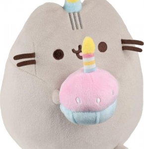 Pusheen - Pluszowa maskotka w czapeczce urodzinowej i tortem 24 cm 6