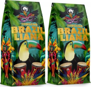 Kawa ziarnista Blue Orca Coffee KAWA ZIARNISTA BRAZILLIANA TOUCANO - 2x1KG Świeżo Palona - 100% ARABICA 1