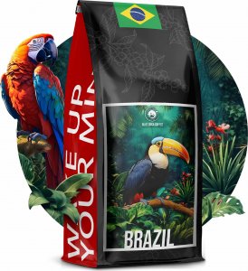 Kawa ziarnista Blue Orca Coffee Kawa ZIARNISTA BRAZYLIA 2kg - ŚWIEŻO PALONA 100% ARABICA - BLUE ORCA COFFEE 2