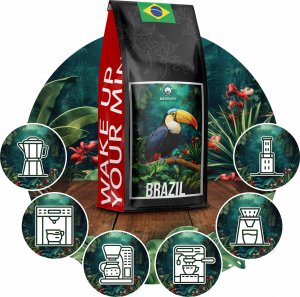 Kawa ziarnista Blue Orca Coffee Kawa ZIARNISTA BRAZYLIA 2kg - ŚWIEŻO PALONA 100% ARABICA - BLUE ORCA COFFEE 6