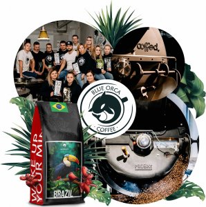 Kawa ziarnista Blue Orca Coffee Kawa ZIARNISTA BRAZYLIA 2kg - ŚWIEŻO PALONA 100% ARABICA - BLUE ORCA COFFEE 8
