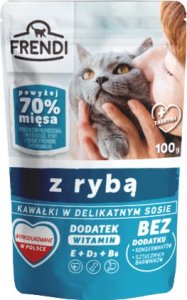 Frendi kawałki w delikatnym sosie z kurczakiem dla kota 20x100g 5 smaków 4