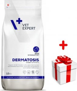 VET EXPERT VETEXPERT Dog Dermatosis Rabbit&Potato 12kg + niespodzianka dla psa GRATIS! 1