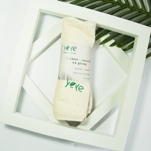 Yeye Turban - ręcznik na głowę 100% naturalna bawełna Yeye Ecru 1