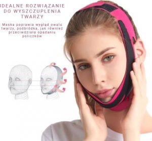 Yeye Maska modelująca owal twarzy V-line Yeye Fuksja 12