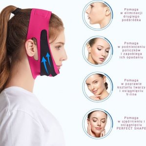 Yeye Maska modelująca owal twarzy V-line Yeye Fuksja 14