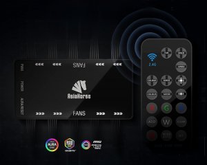 Wentylator AsiaHorse WD-001 ARGB 120mm Czarne 3-pack 4