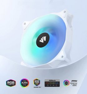 Wentylator AsiaHorse WD-001 ARGB 120mm Białe 3-pack 2