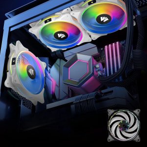 Wentylator AsiaHorse FS9002 Pro 120 mm Biały 3-pack + Hub 2