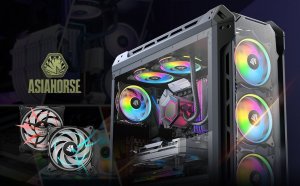 Wentylator AsiaHorse FS9002 Pro 120 mm Czarny 3-pack + Hub 3