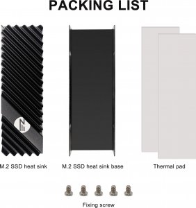 Radiator do dysku SSD M.2 PS5 PC EZDIY-FAB NVME Termopad 2