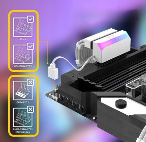 Złącze adapter przedłużka ATX 24 PIN ARGB do Płyty głównej 90 stopni 6