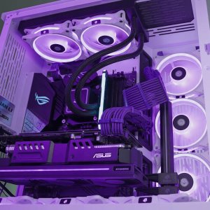 AsiaHorse Zestaw przedłużaczy kabli do zasilacza ATX 4 KIT Fioletowe 18 AWG AsiaHorse Sleeved 5