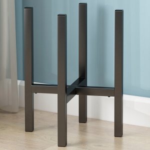 Strado Kwietnik regulowany metalowy stelaż stojak do kwiatów PILLAR (Czarny) 5