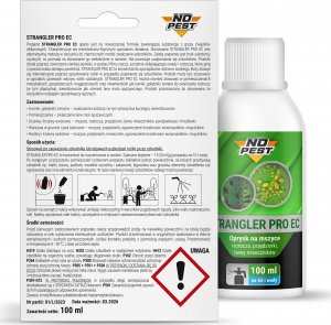 NO PEST NO PEST Oprysk na Mszyce 100ml Środek Preparat Płyn Oprysk na Mszyce Roztocza Przędziorki Wciornastki i Larwy Miseczników STRANGLER PRO EC 7