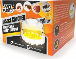 NO PEST Pułapka na Owady Insect Catcher Pułapka Lepowa Lampa Lep na Pluskwy Pchły Komary Muchy Chrząszcze Mole Ćmy 6