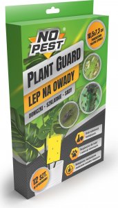 NO PEST Lep do Doniczek Szklarni Sadów 10,5x7,3cm (12 szt) Pułapki Lepowe Lepy na Mszyce Ziemiórki Muszki Mrówki i Inne Szkodniki Roślin 6