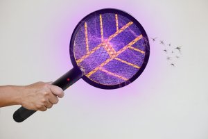 NO PEST Elektryczna Packa Paletka Łapka Insect Swatter Lampa Owadobójcza Lampa na Komary Muchy Ćmy i Inne Owady 6