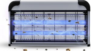 NO PEST Duża Lampa Owadobójcza Ścienna Insect Barrier Lampa na Komary Muchy Meszki Ćmy Mole Osy i Inne Owady na Ścianę 4