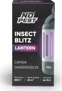 NO PEST Lampa Owadobójcza Insect Lantern Lampa na Komary Muchy Meszki Ćmy Mole Osy i Inne Owady 14