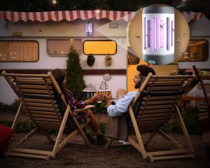 NO PEST Lampa Owadobójcza Insect Lantern Lampa na Komary Muchy Meszki Ćmy Mole Osy i Inne Owady 7