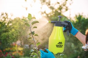 NO PEST Opryskiwacz Ciśnieniowy Ręczny Ogrodowy 2L Spryskiwacz Opryskiwacz z Regulowaną Dyszą 4