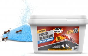 NO PEST Odstraszacz owadów 5kg Proszek na Mrówki Trutka Granulat Środek na Mrówki Gniazda Mrówek Mrowiska 5