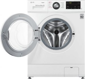 Pralka LG LG | F2J3WY5WE | Washing machine | Energy efficiency class E | Front loading | Washing capacity 6.5 kg | 1200 RPM | Depth 44 cm | Width 60 cm | Display | LED | Steam function | Direct drive | White 2