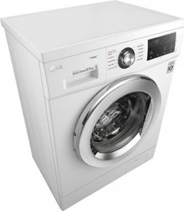 Pralka LG LG | F2J3WY5WE | Washing machine | Energy efficiency class E | Front loading | Washing capacity 6.5 kg | 1200 RPM | Depth 44 cm | Width 60 cm | Display | LED | Steam function | Direct drive | White 7