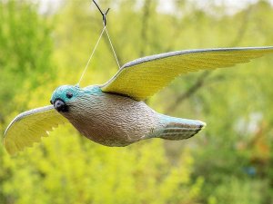 NO PEST Odstraszacz Ptaków Gołębi Szpaków Makieta Ptaka Sokół Pustułka w Locie na Ptaki 3