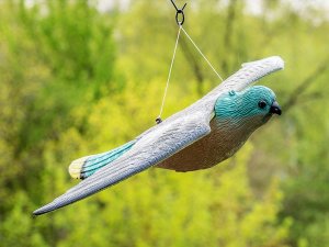 NO PEST Odstraszacz Ptaków Gołębi Szpaków Makieta Ptaka Sokół Pustułka w Locie na Ptaki 4