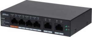 Switch Dahua Technology DAHUA Switch||CS4006-4GT-60|Type L2|Desktop/pedestal|PoE ports 4|60 Watts|DH-CS4006-4GT-60 1