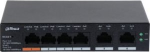 Switch Dahua Technology DAHUA Switch||CS4006-4GT-60|Type L2|Desktop/pedestal|PoE ports 4|60 Watts|DH-CS4006-4GT-60 2