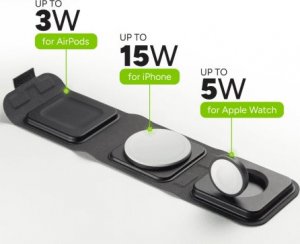Ładowarka Zagg International Mophie travel charger - ładowarka do 3 urządzeń wspierająca ładowanie MagSafe (black) 1